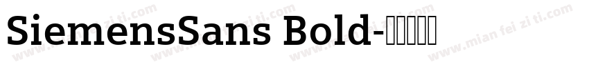 SiemensSans Bold字体转换